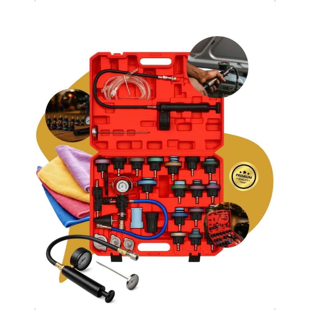 28 Peças Kit Teste Arrefecimento Radiador Comum Selado em Oferta na Shopee