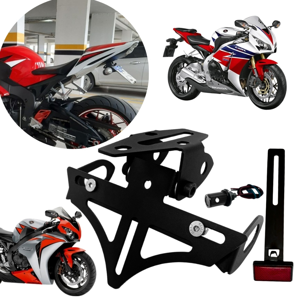 KIT Eliminador de Rabeta CBR 1000-RR fireblade 2010 a 2017 com par setas esportivas