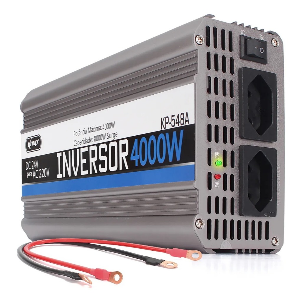 Inversor Tensão Veicular Knup 4000w 24v Para 220v Modificada KP-548A