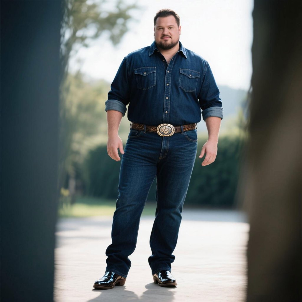 Calça Country Western Jeans Masculina Montaria Rodeio Plus Size