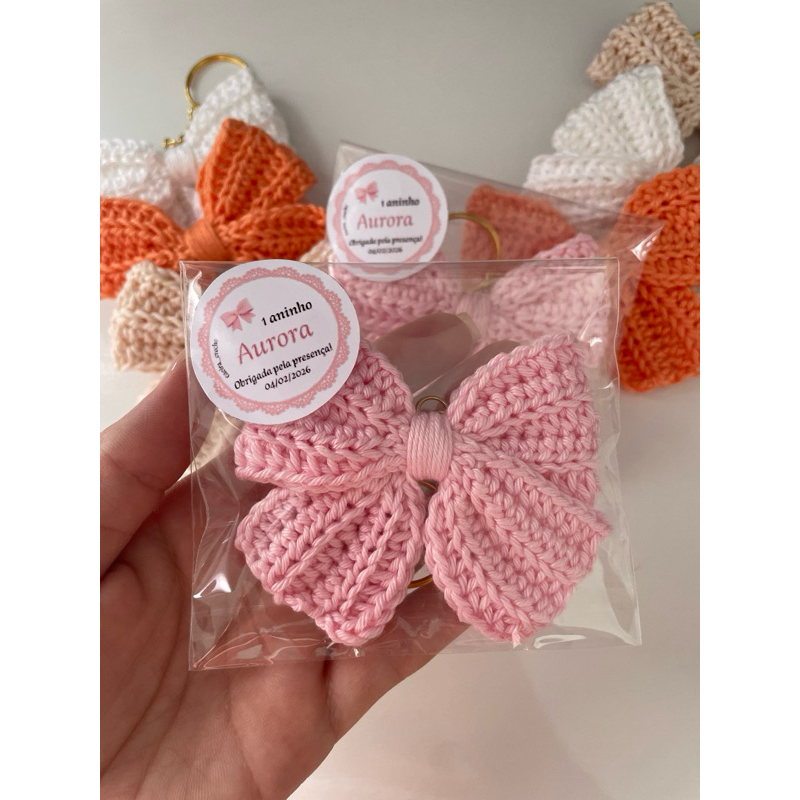 KIT 10/15/20/30/40/50 LAÇOS (chaveiro/imã) embrulho transparente - INFORMAÇÕES NA DESCRIÇÃO