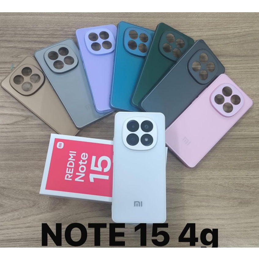 CAPA CASE CAPINHA PREMIUM PARA XIAOMI NOTE 15 4g AVELUDADA AG-GLASS PHONE CASE SOFISTICAÇÃO LUXO