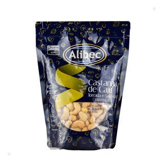 Castanha De Caju Torrada E Salgada Alibec 500g em Oferta na Shopee
