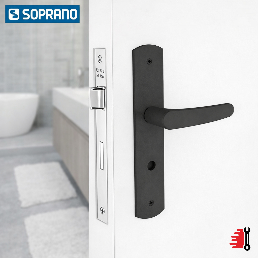 Fechadura Ipanema Soprano Banheiro Preta ESP 27 Trinco Interno Design Moderno em Oferta na Shopee