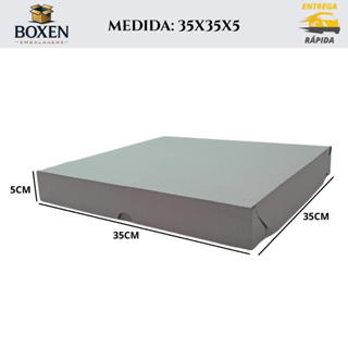 5 Caixas 35x35x5 cm para Doces e Salgados – Ideal para Festas e Eventos em Oferta na Shopee