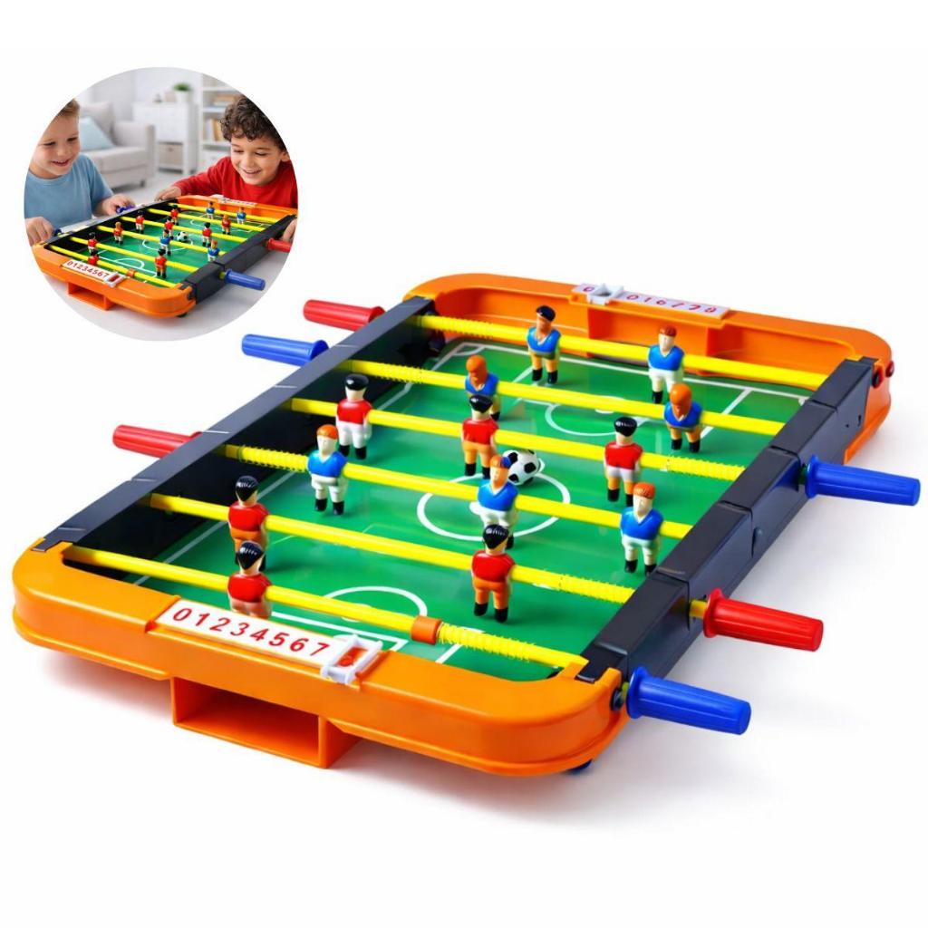 Mini Jogo de Futebol Totó Jogos Pebolim de Mesa Grande Brinquedos de Menino 7 Anos