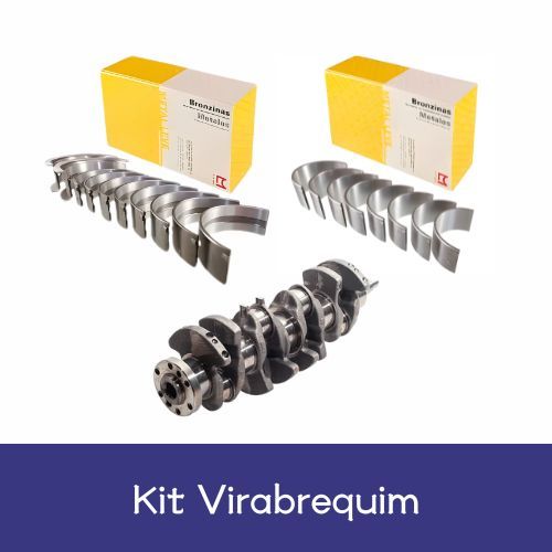 Kit Virabrequim + Bronzinas para Chevrolet Celta Corsa Onix 1.0 8V PDA + Metal Leve