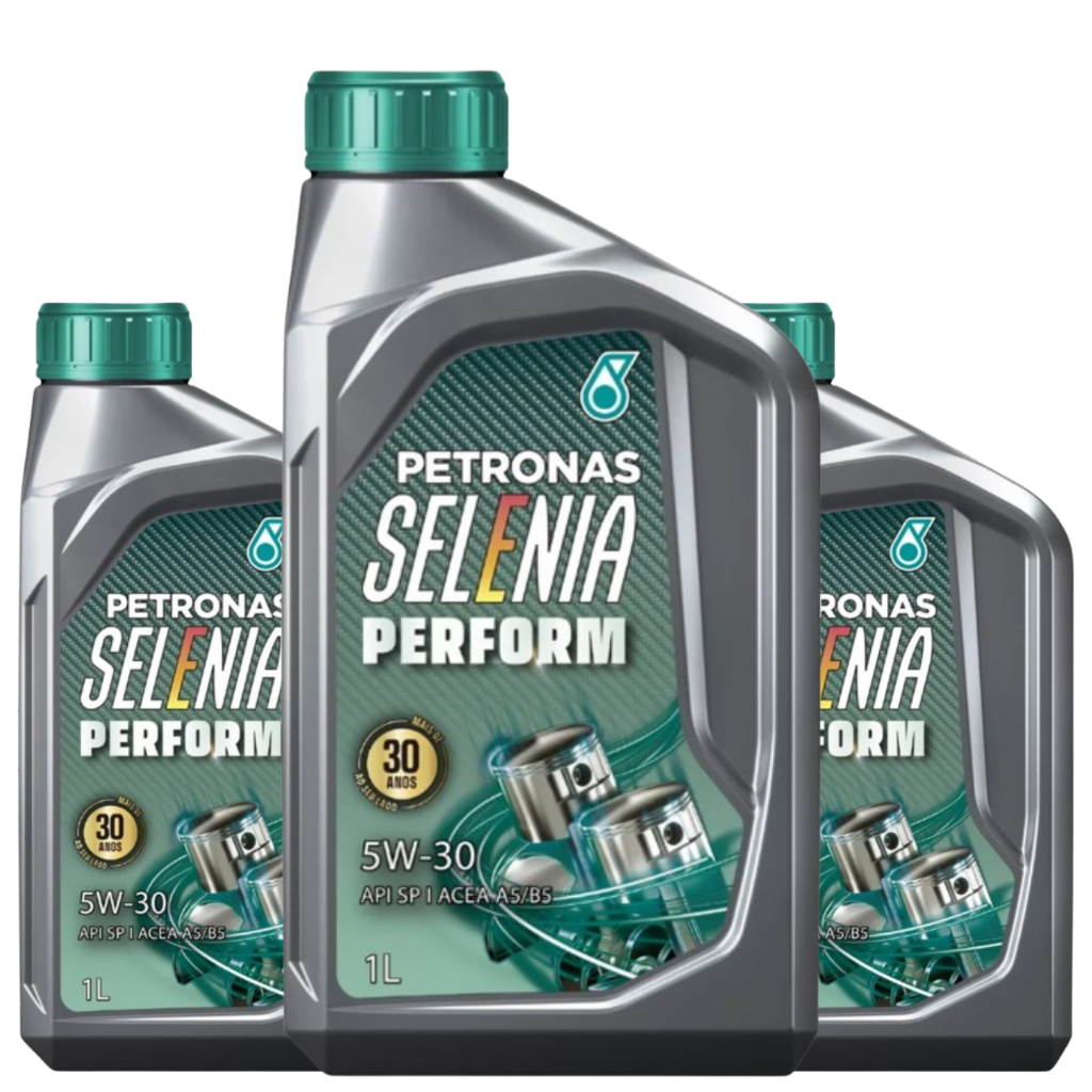 Kit 3 Litros De Oleo Lubrificante Motor Petronas Selenia Perform 5W30 Api Sp 100% Sintético Recomendado Fiat 1.0 1.3 1.4