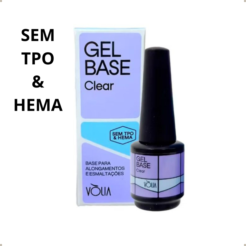 Gel Base Clear Vólia Autonivelante 9G Original Sem TPO em Oferta na Shopee