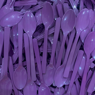 Kit 1000 Colherzinhas Roxa Açaí Descartáveis 15,5cm Inquebrável em Oferta na Shopee