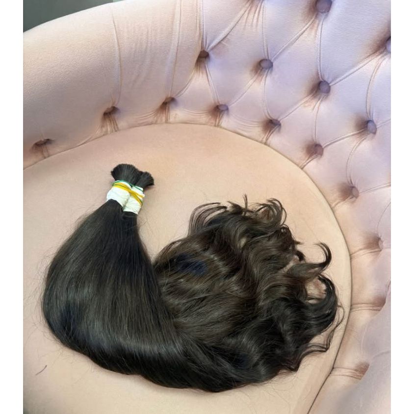 Cabelo 100% humano natural mega hair alongamento