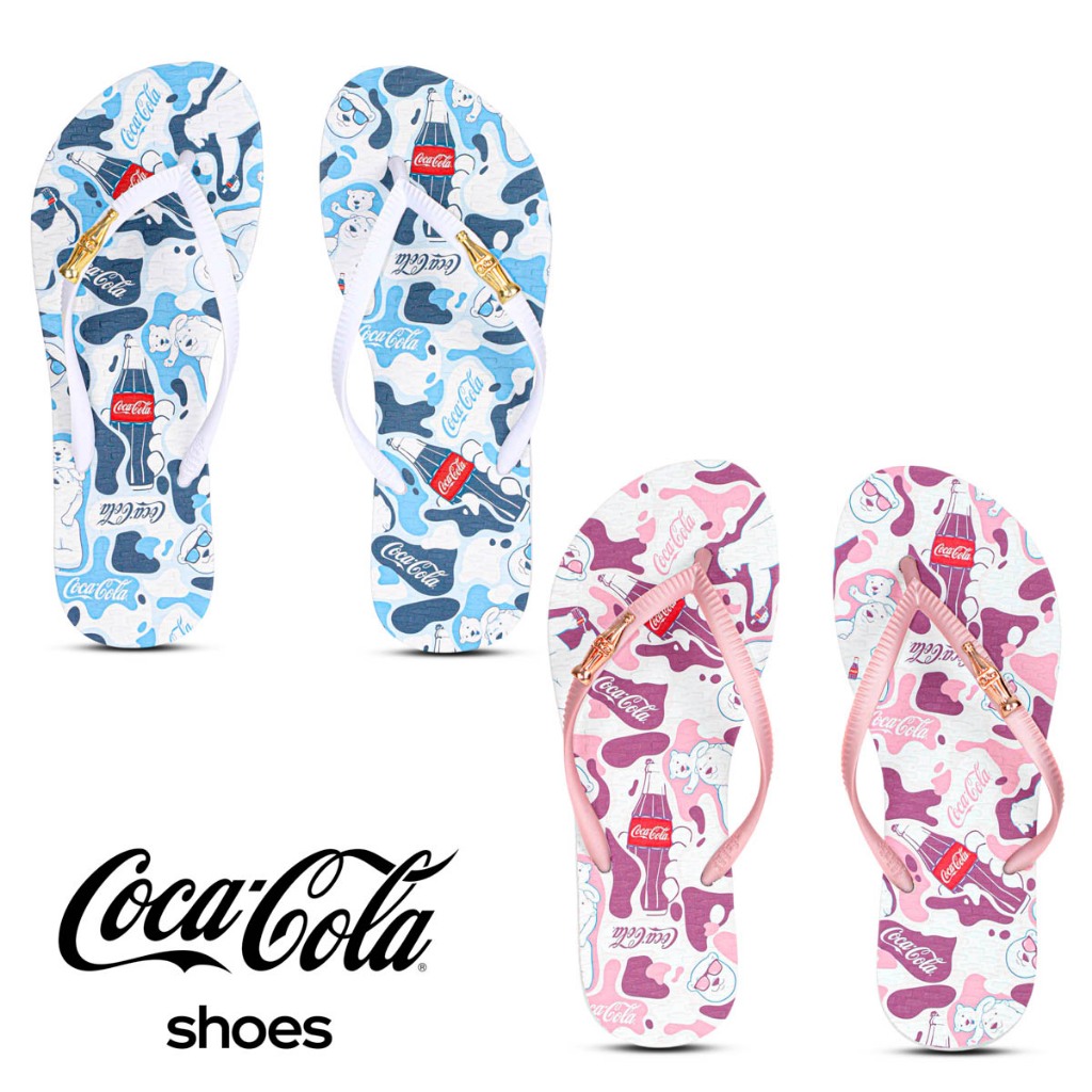 Chinelo Coca Cola Feminino Bear Camo Leve Confortável Original em Oferta na Shopee