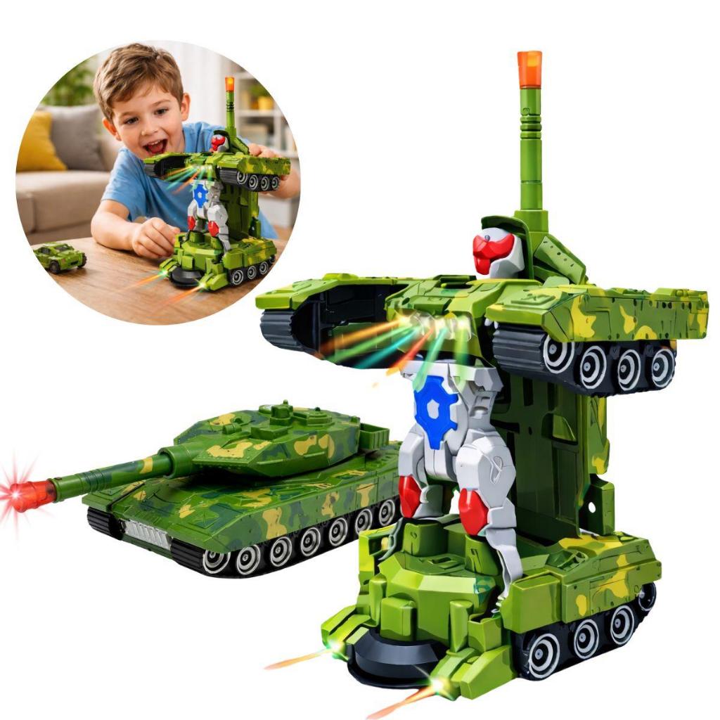 Brinquedo Tanque de Guerra Militar Transformers Com Led Camuflado Combat Tank em Oferta na Shopee