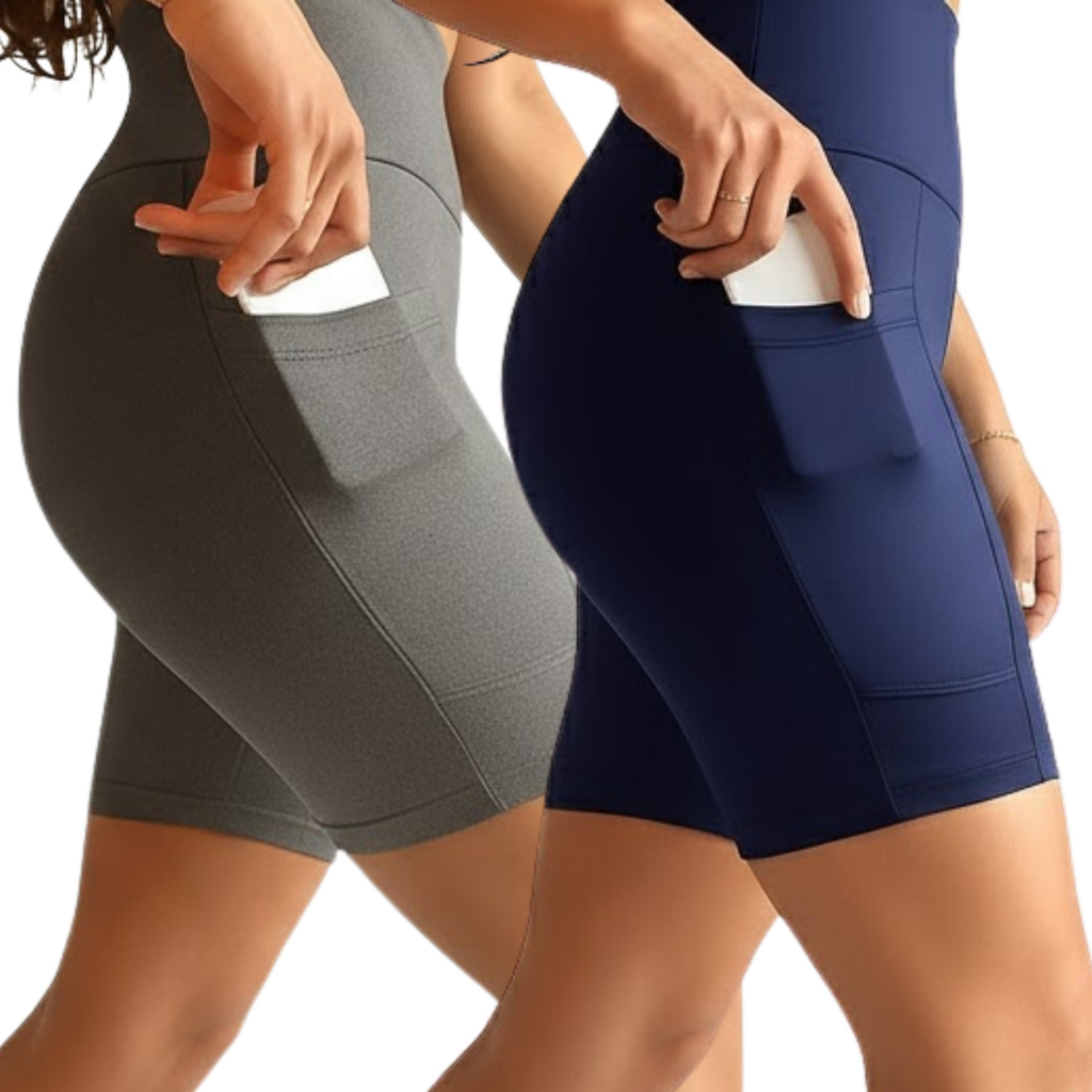 Kit 2 Bermudas Fitness Plus Size com Bolso | Suplex Amaciado Super Power Pocket Smartphone G1 ao G6