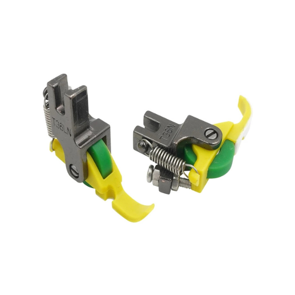 Calcador Para Zíper Teflon Com Rolo Rolete Roda Esquerda Direita Para Máquina Reta Industrial-T36LN/T36N em Oferta na Shopee