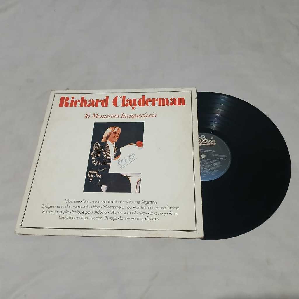 Lp Disco Vinil Richard Clayderman 16 Momentos Columbia 1981