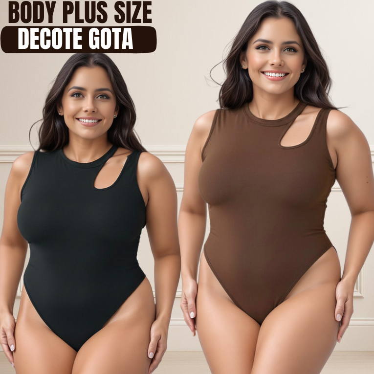 Body feminino plus size regata suplex alcinha blusinha plus size moda elegantge bory marrom body preto