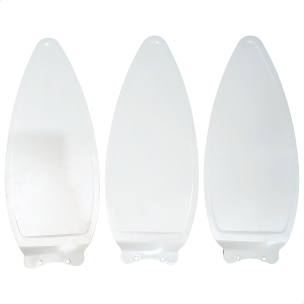 Kit Conjunto 3 Hélices Pás Ventilador de Teto Ventisol Branco Original Aires Plástico Wind Fênix
