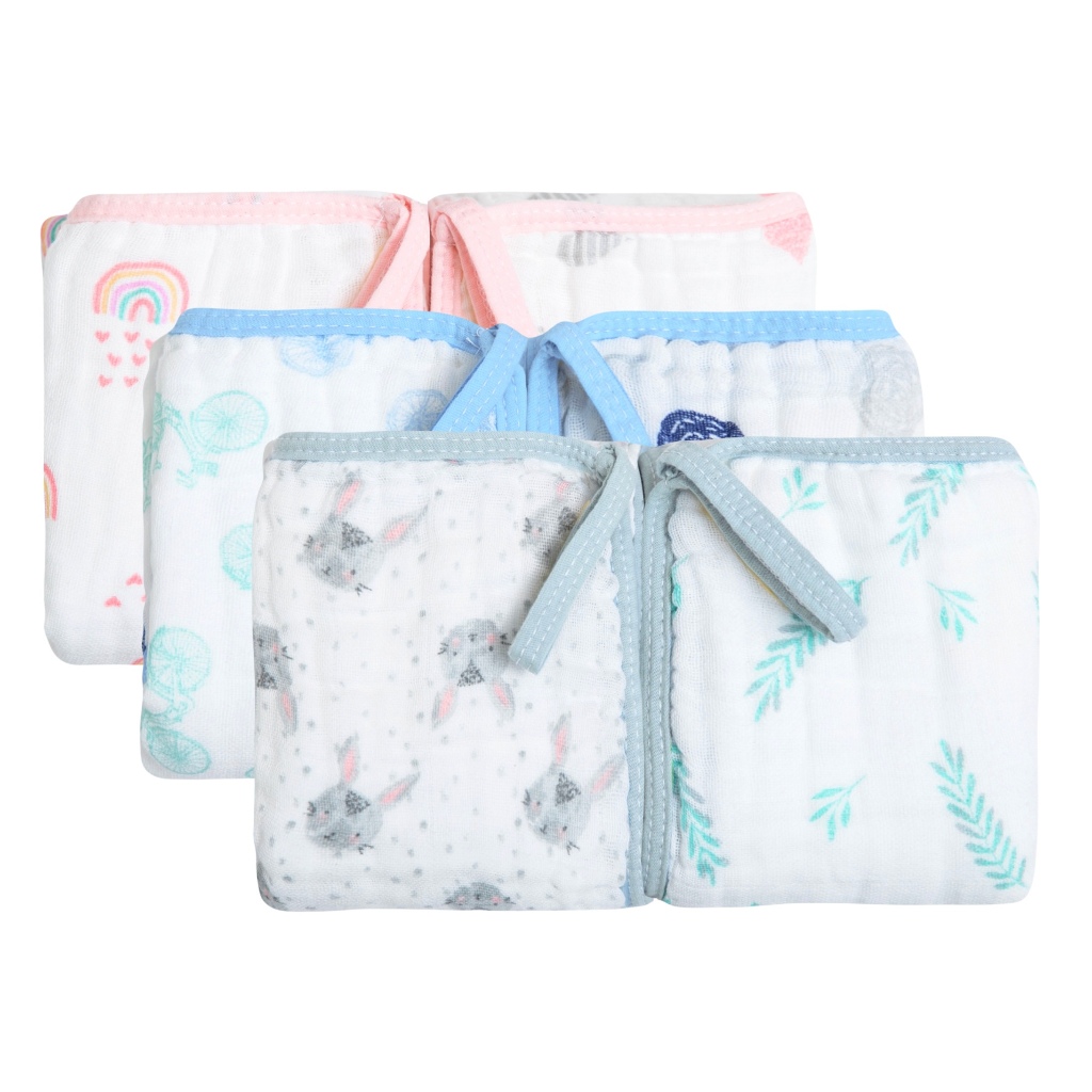 Kit Pano Paninho De Boca Babete Com Prendedor De Chupeta Dupla Camada Soft 2 Unidades 40 cm x 40 cm