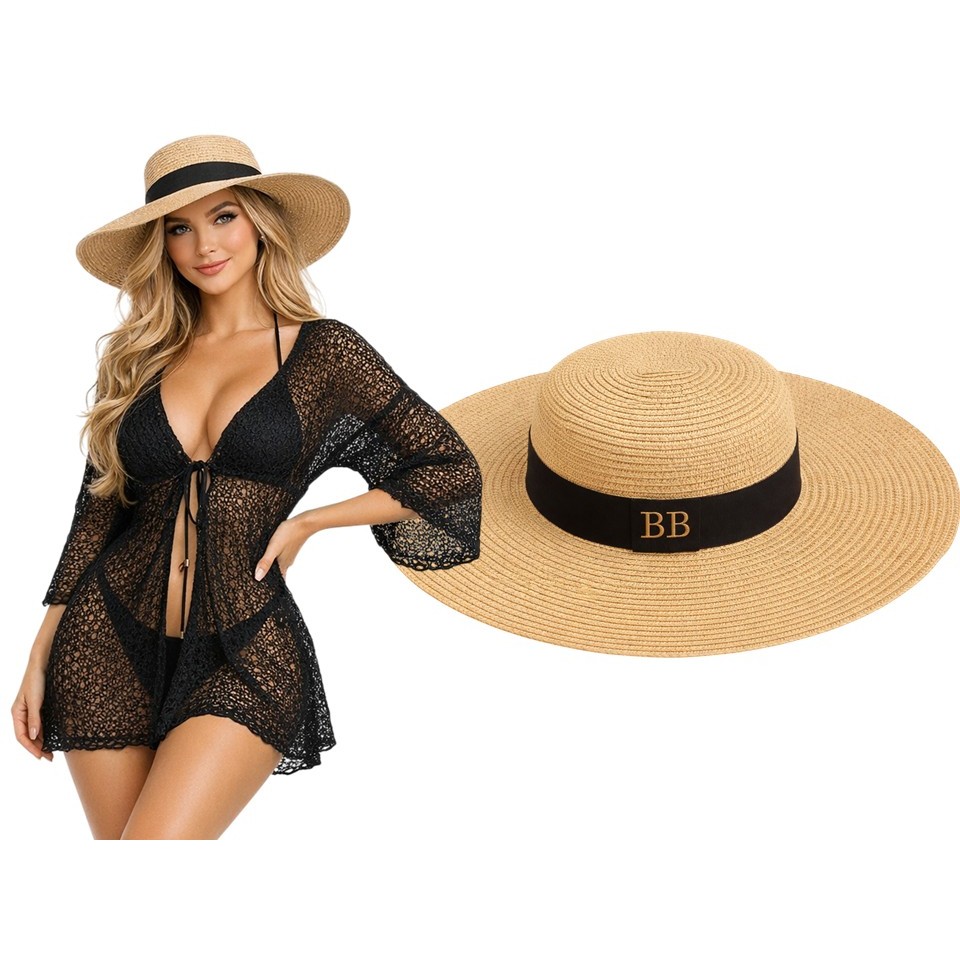 Chapéu PRAIA Paris ABA LARGA FLEXÍVEL  DOBRÁVEL 1 FAIXA PERSONALIZADA em Oferta na Shopee