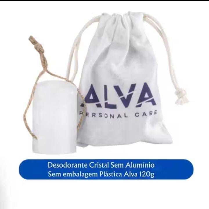 Alva Personal Care 120g Dura 2 Anos Stick Kristall Sensitive 120g Sem Perfume Eco Bag Bolsa