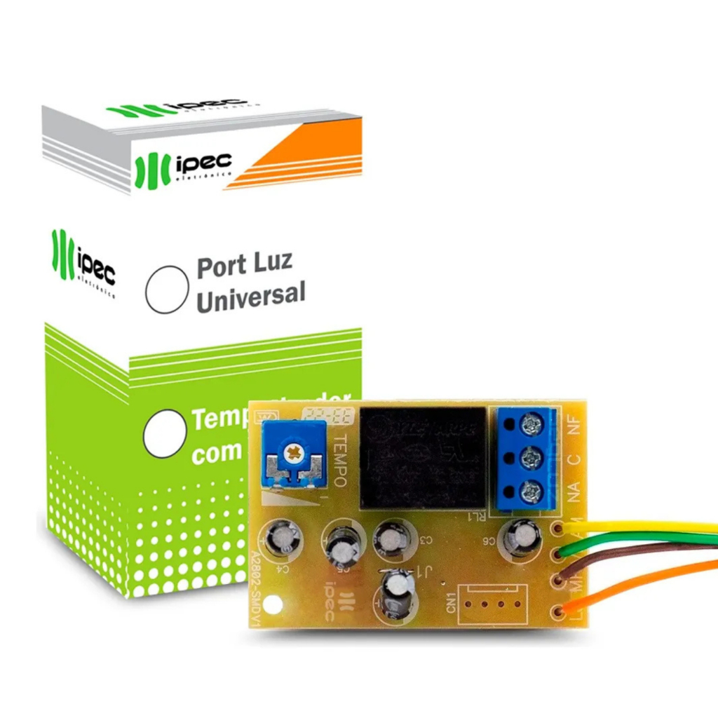 Temporizador Relé Port Luz Ipec Automático Lâmpada Bivolt Controle De Iluminação Residencial