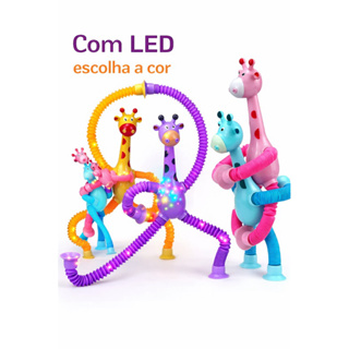 Brinquedo Educacional Com Ventosa Girafa Com Luz Para Crianças em Oferta na Shopee