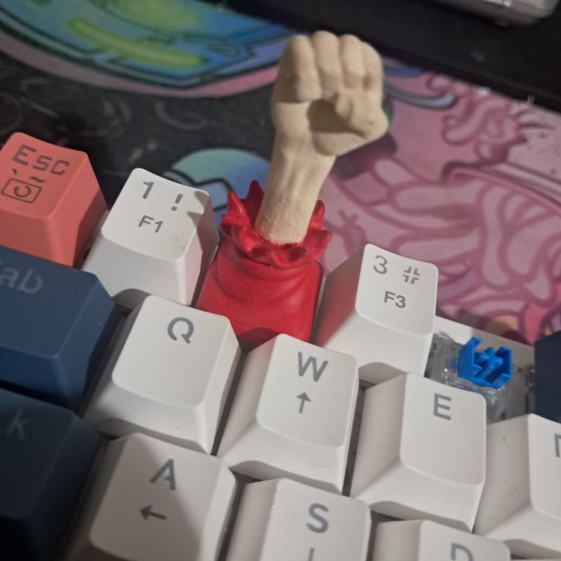 Keycap One Piece Luffy Braço- Tecla Para Teclado Mecânico
