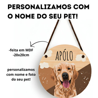 Plaquinha Decorativa Pet Personalizada em MDF – Bella Art