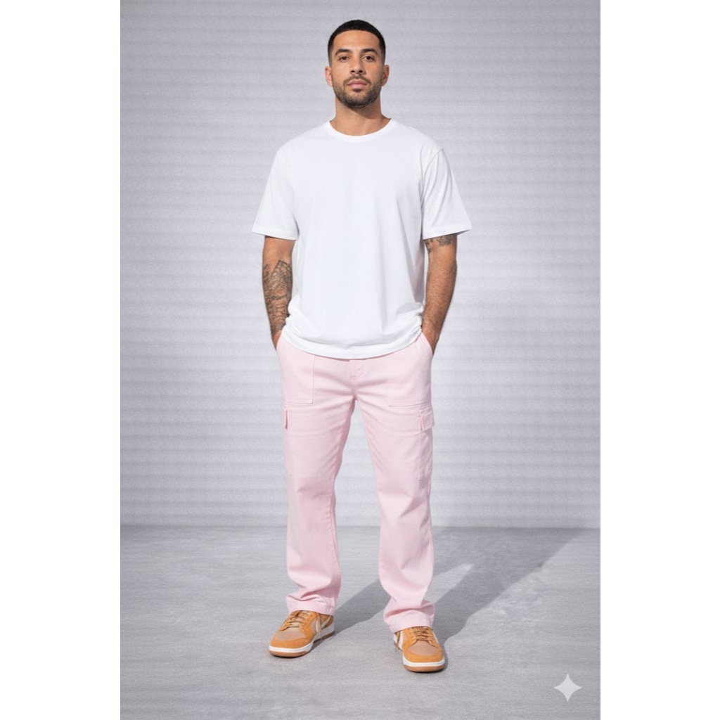 Calça Cargo Masculina Sarja Premium – Conforto e Resistência