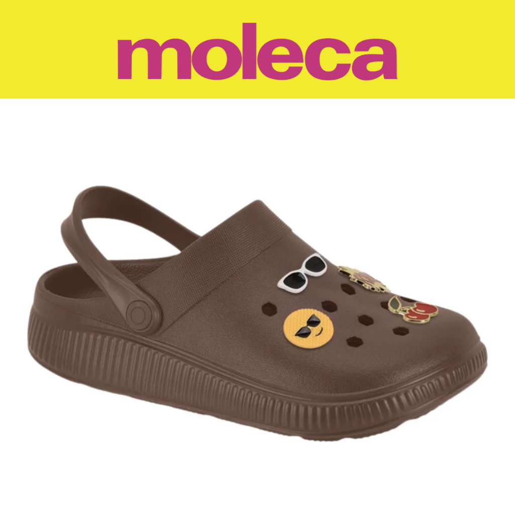 Babuche Pins Feminino Moleca Ortopédico Leve Clog Conforto Casual Original em Oferta na Shopee