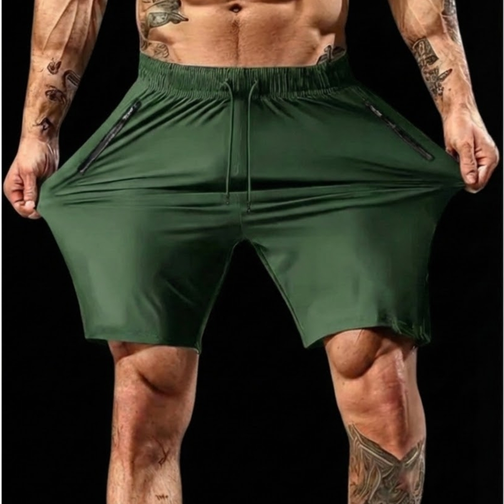 Bermuda Masculina Dry Fit Academia Treino Corrida Short Com Elastano
