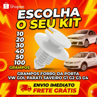 KIT GRAMPOS  PRESILHA FORRO DA PORTA VW GOL PARATI SAVEIRO VOYAGE SANTANA G1 G2 G3 G4 G5 G6 Tipo Arvore Pinheirinho em Oferta na Shopee