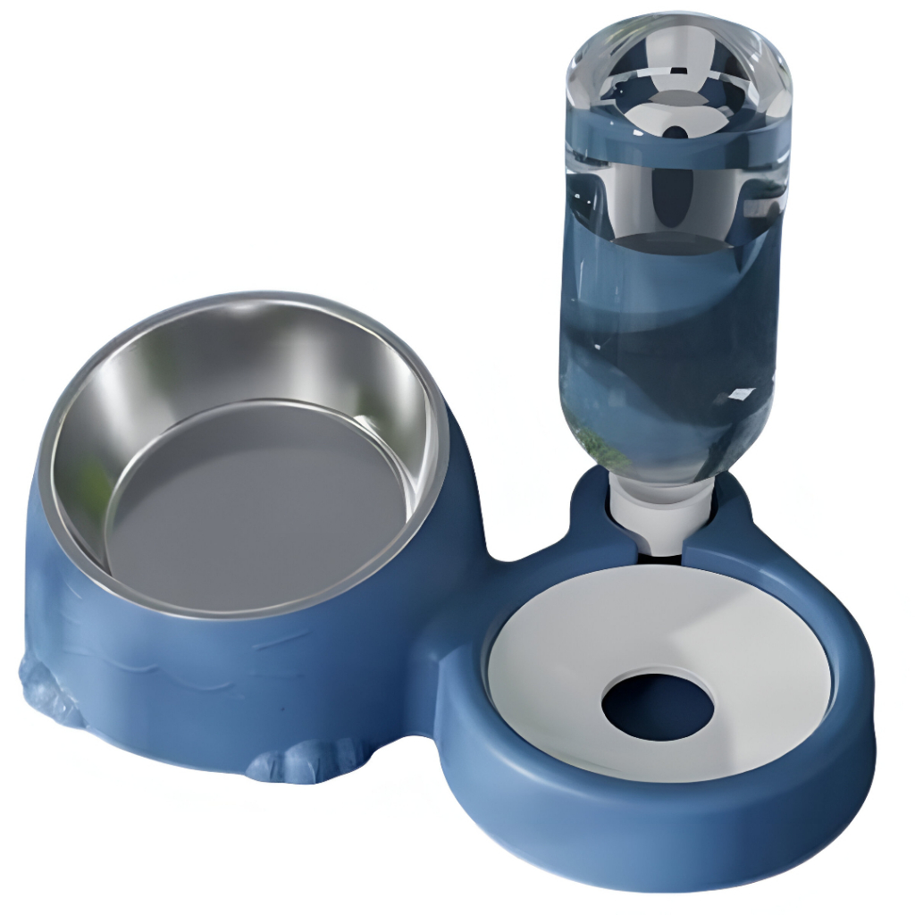 Comedouro Automático para Gatos com Bebedouro Reservatório e Tigela Inox em Oferta na Shopee