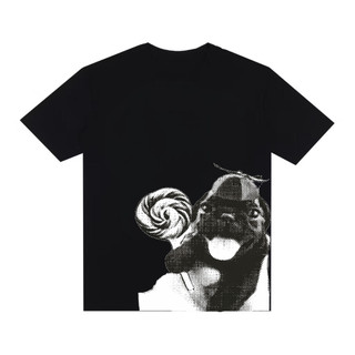 Camiseta Streetwear Over Oversized Meme Famoso Cachorro Pirulito Y2K Shitpost Estiloso Dog Lollipop Chapeuzinho Fofo