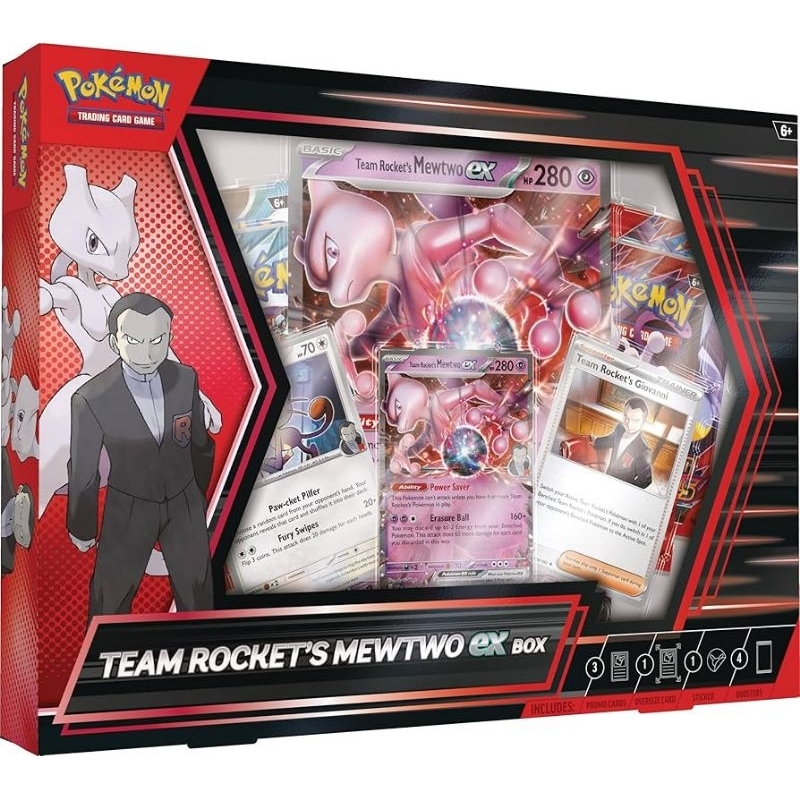 Box Pokémon Mewtwo Ex Equipe Rocket TCG ORIGINAL
