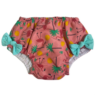 Biquini fralda embutida de banho e piscina reutilizável Flamingo em Oferta na Shopee