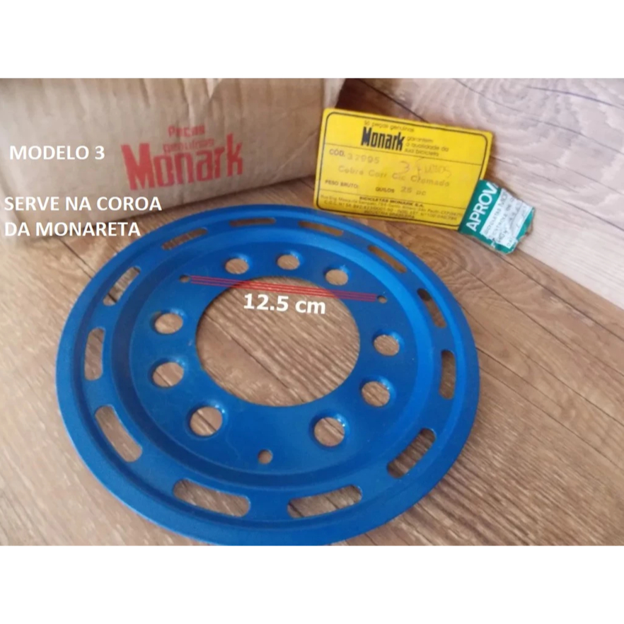 Protetor De Coroa Novo Cobre Corrente azul Bicicletas Antigas Monark / SERVE NA MONARETA - novo de estoque antigo