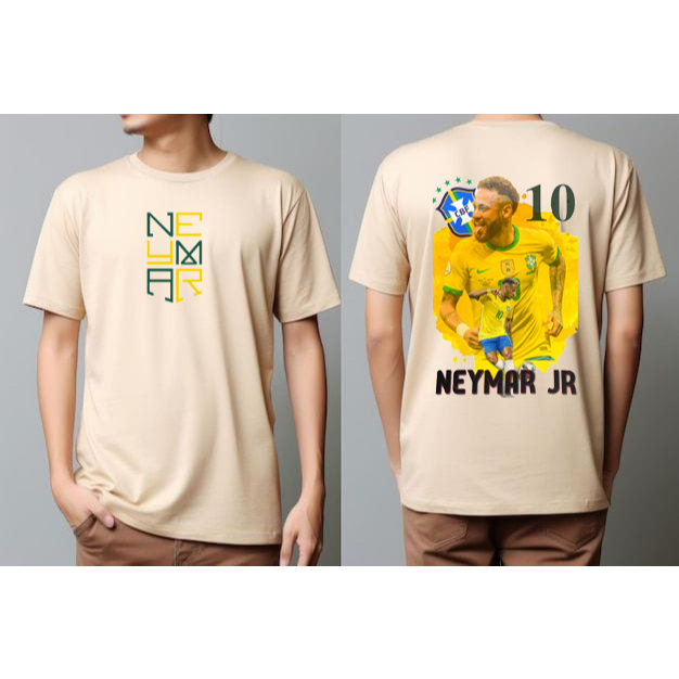 Camiseta Neymar Jr Brasil Futebol Unissex 100% Algodão Lançamento