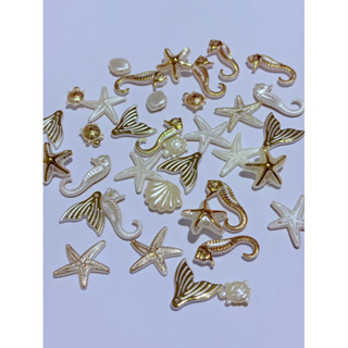 Apliques Fundo do Mar 20 Peças – Dourado ou Perolado em Oferta na Shopee