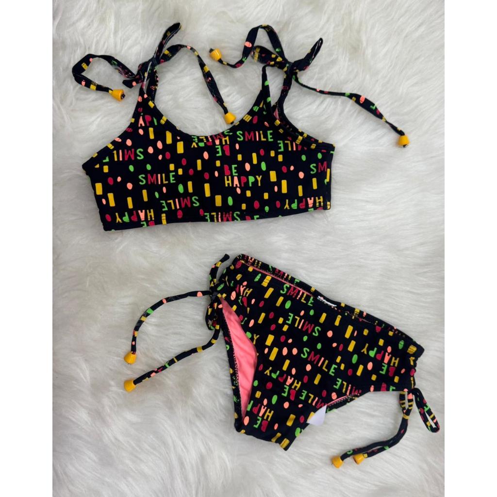Biquíni Infantil Menina Estampado, Conjunto Feminino Verão