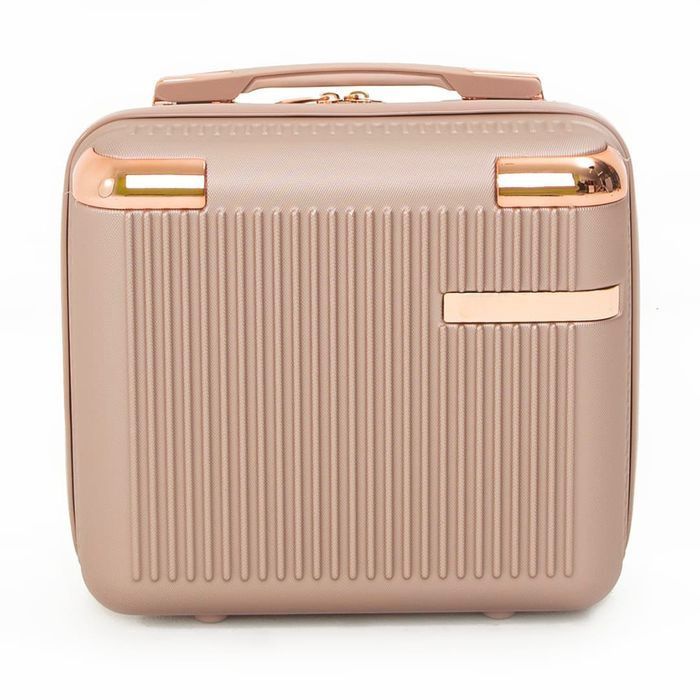 Frasqueiras De Viagem Necessaire ABS Rígido Maleta de Mão(ROSE GOLD) em Oferta na Shopee