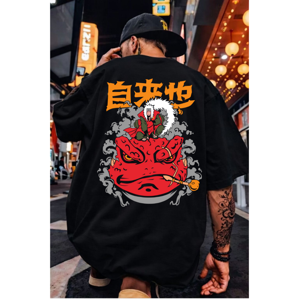 Camiseta Camisa Oversized Streetwear 100% Algodão Unissex Estampada Anime Mangá Japonês Estampada