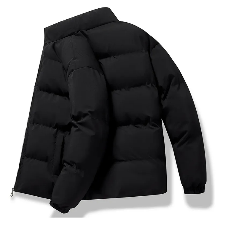 Jaqueta Puffer Bobojaco Impermeável de Frio Intenso Blusa Masculina Inverno com Capuz Removível