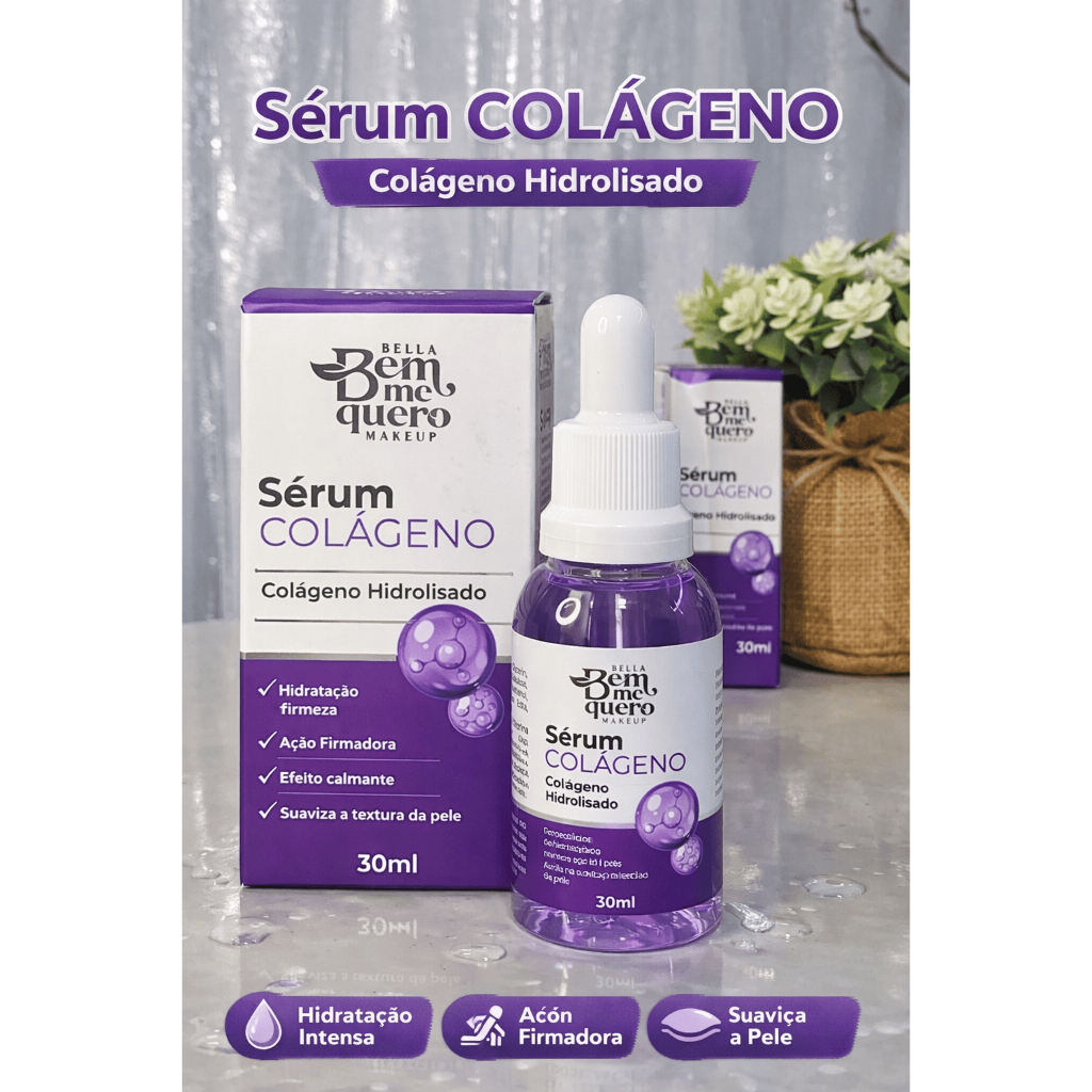 Sérum Facial de Colágeno Bella – Hidratação e Firmeza para a Pele | 30ml