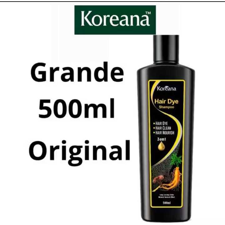 Shampoo Tonalizante Preto Grande 500ml - Tintura - Preta