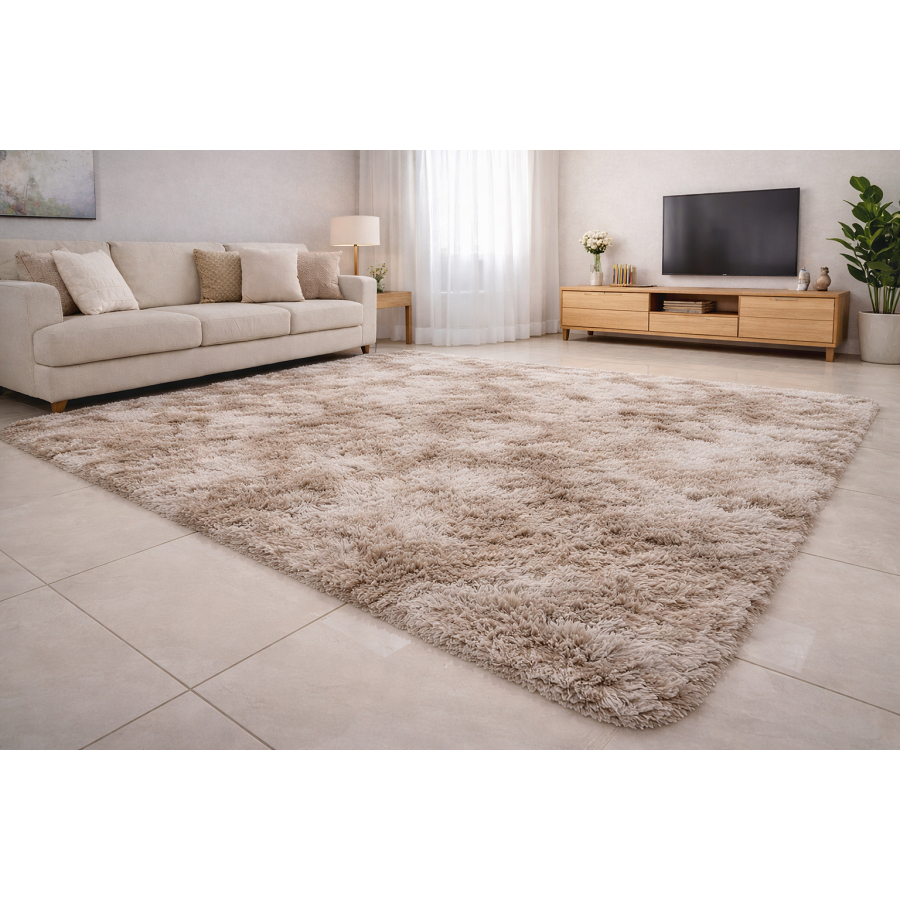 Tapete De Sala Modelo Shaggy luxo Peludo Felpudo 2,00 X 1,40  Altura 40 mm Antiderrapante