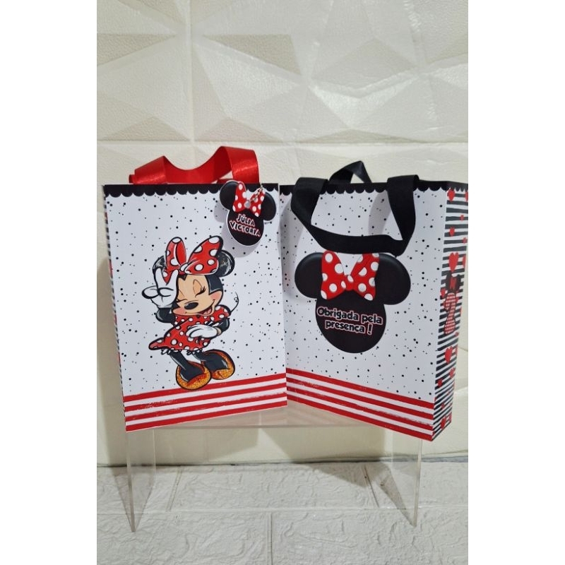 SACOLINHA MINNIE VERMELHA/SACOLINHA DE GULOSEIMAS/LEMBRANCINHA MINNIE VERMELHA
