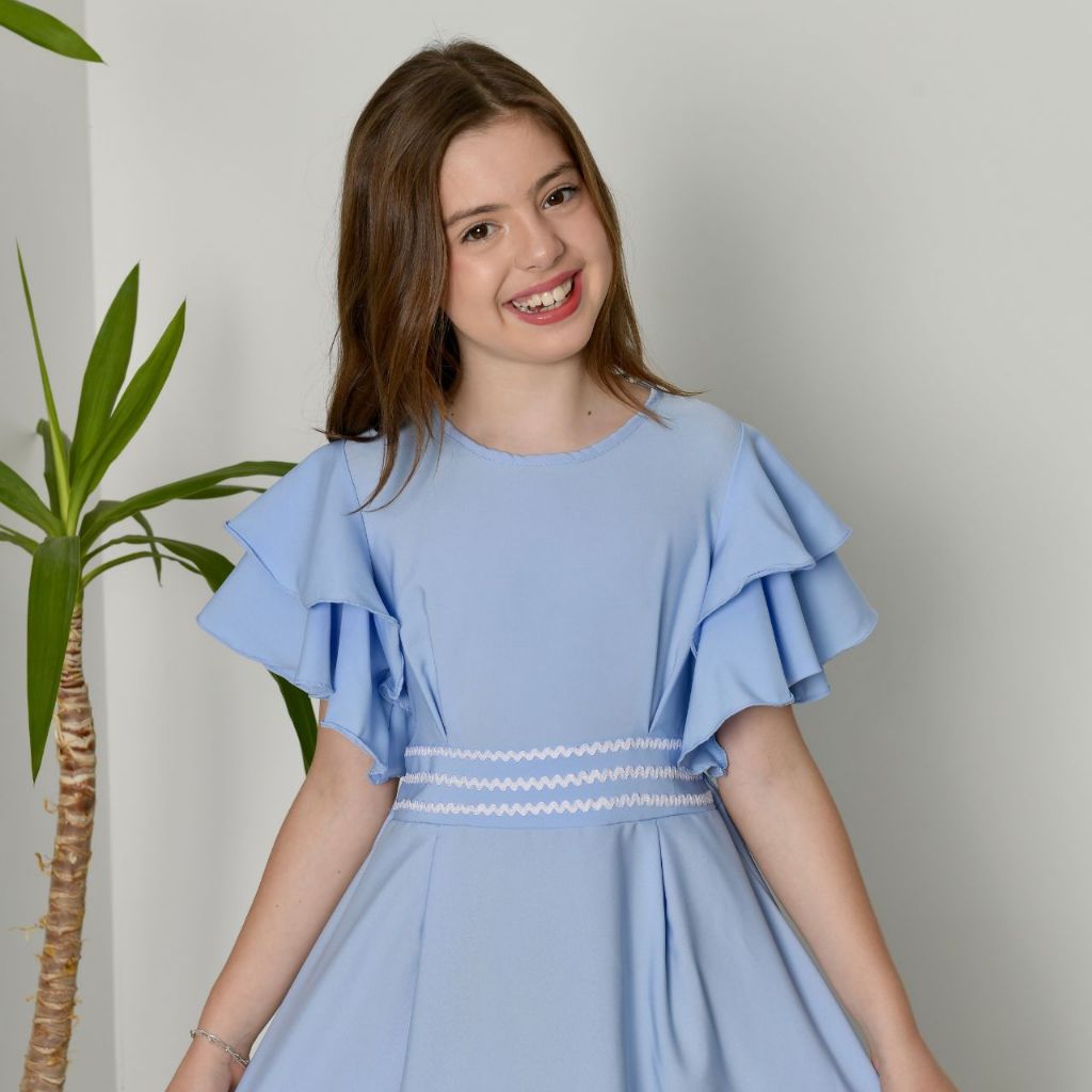 VESTIDO INFANTIL FEMININO EVANGELICO PARA MENINAS INFANTO JUVENIL GODÊ em Oferta na Shopee