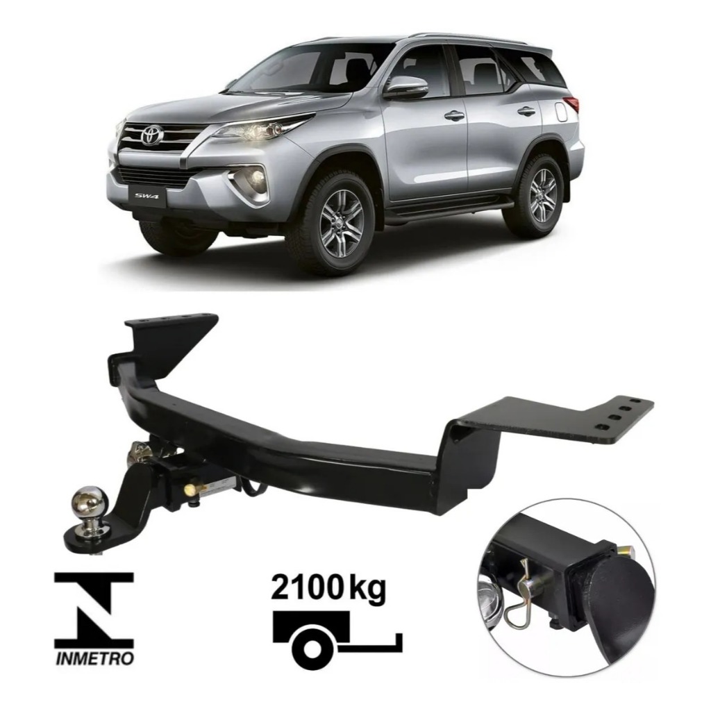 Engate Removível Toyota Hilux SW4 2005 até 2025 2.100kg em Oferta na Shopee